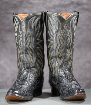 Justin White Label Pre-Ban Sea Turtle Cowboy Boots
Size: Men’s 11 D