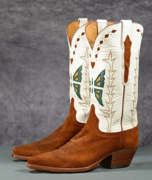 Vintage Lucchese Classics Suede Butterfly Cowgirl Boots
Size: Women’s 8 B