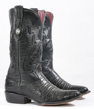 1990s • Montana Caiman Cowboy Boots • Men’s 8 EE