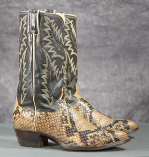 Vintage Justin Python Cowboy Boots
Size: Men’s 9.5 D