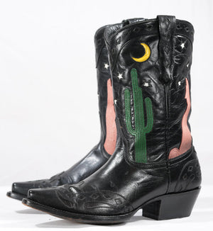 Allen Boots • Desert Night Scene Inlay • Women’s 7 B
