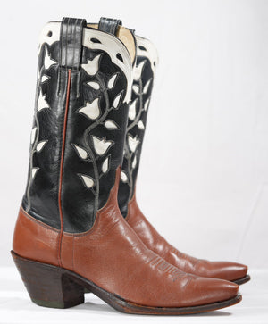 Vintage • M.L. Leddy’s • Tulip Inlay • Women’s 8.5 M