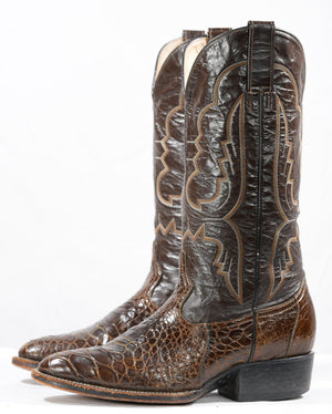 Vintage Pre-Ban Sea Turtle Cowboy Boots • Men’s 8 D