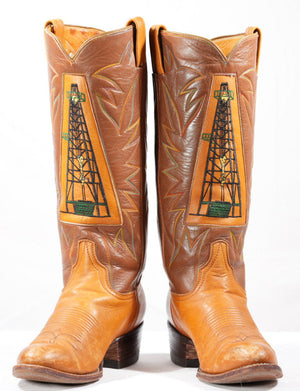 Vintage 1970s Laramie Oil Derrick Cowboy Boots
Size: Women’s 8 B