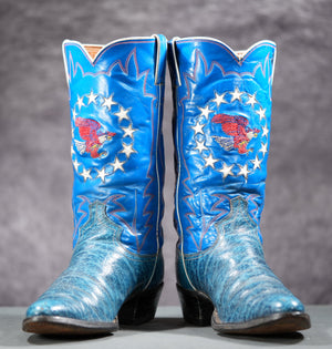 Justin White Label Bicentennial Walrus Cowboy Boots
Size: Men’s 9.5 B