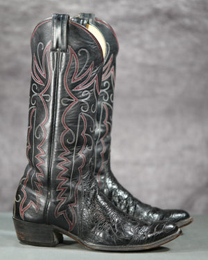 Vintage Justin White Label Pre-Ban Sea Turtle Cowboy Boots
Size: Men’s 9 D