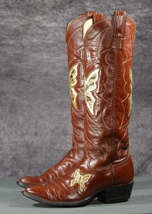 Vintage Justin Tall Butterfly Cowgirl Boots
Size: Women’s 7.5 B