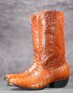 Vintage Cowtown Caiman Tail Cowboy Boots
Size: Men’s 9 D