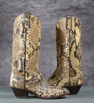 Vintage Dan Post Full Python Cowgirl Boots
Size: Ladies 6.5 C