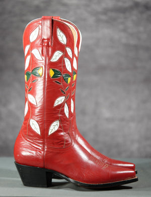 1990s • NOS Don Quijote Inlay Boots • Women’s 7.5 M