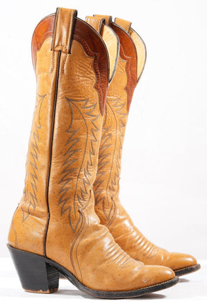 Vintage 1980s Justin Tall Caramel Cowgirl Boots
Size: Women’s 6 B