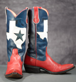 Vintage JD Newton Texas Flag Cowgirl Boots
Size: Women’s 6.5 M