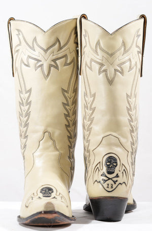 Liberty “Killaz” Skull Inlay Boots • Women’s 10.5 B