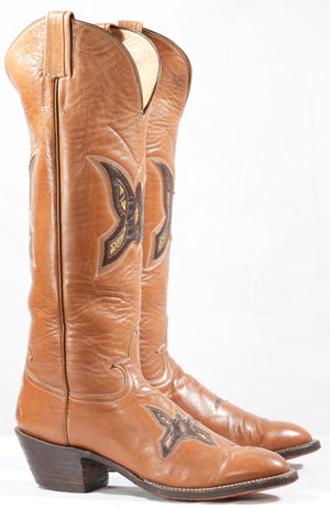 1970s • Hondo • Tall Butterfly Inlay • Women’s 8.5 A