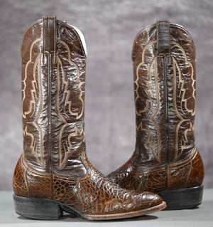 Vintage Pre-Ban Sea Turtle Cowboy Boots • Men’s 8 D