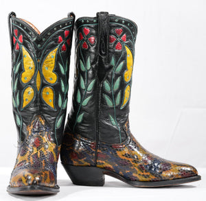 Cuadra Butterfly Inlay Python Cowgirl Boots
Size: Women’s 5.5 M