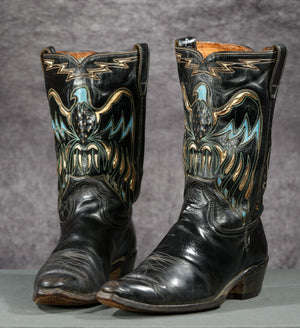 Vintage Late 1950s/Early 1960s Acme Thunderbird Cowboy Boots
Size: Men’s 11 D
