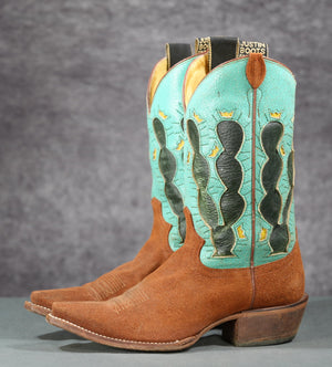 Vintage Justin Suede Cactus Cowgirl Boots
Size: Ladies 8 B