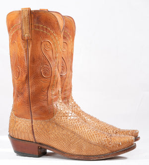 1883 by Lucchese Tan Burnished Python Cowboy Boots
Size: Men’s 11 EE