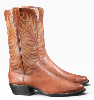 1988 Paul Bond Smooth Ostrich Cowboy Boots • Men’s 10.5 D