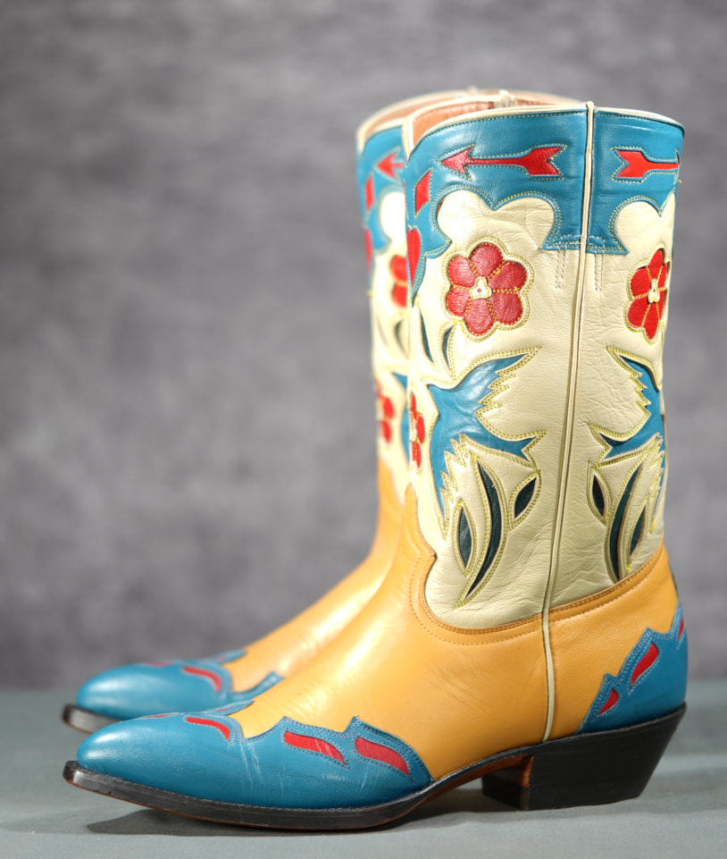 Vintage • Montana • “Bluebird” Inlay • Women's 8.5 B • Original