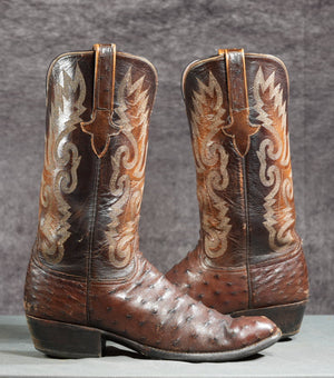 Lucchese • Full Quill Ostrich • Classic Western • Men’s 10.5 B