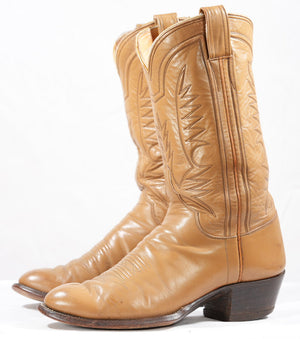 Vintage M.L. Leddy Hand-Made Calfskin Cowboy Boots
Size: Men’s 9.5 E